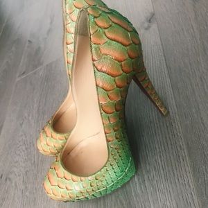 Christian Louboutin Python Fairytale Heels